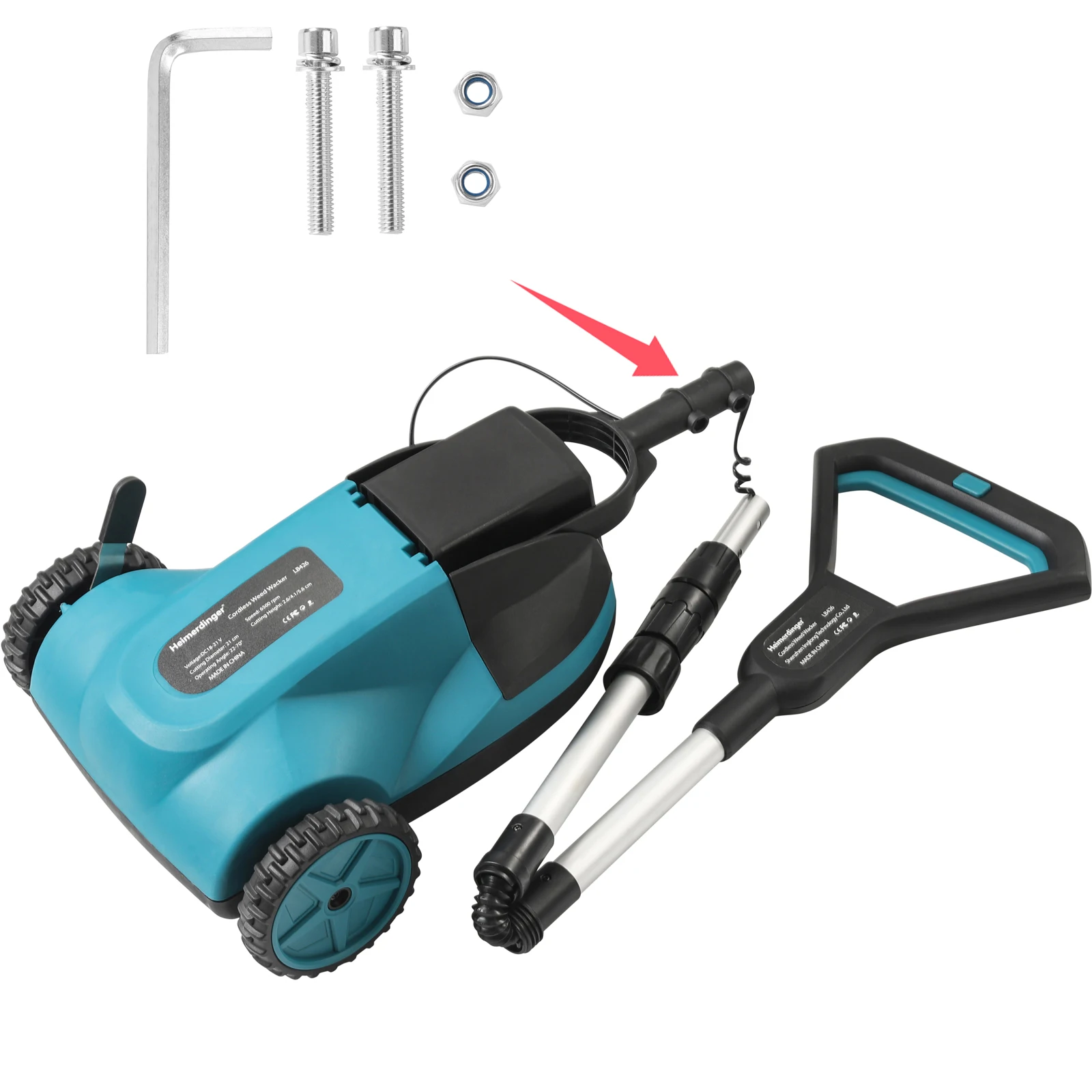 

Бесщеточная аккумуляторная газонокосилка Heimerdinger LB426 18В