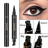 2 in1 makeup black eye liner liquid pencil quick dry waterproof black double ended makeup stamps wing eyeliner pencil cosmetics