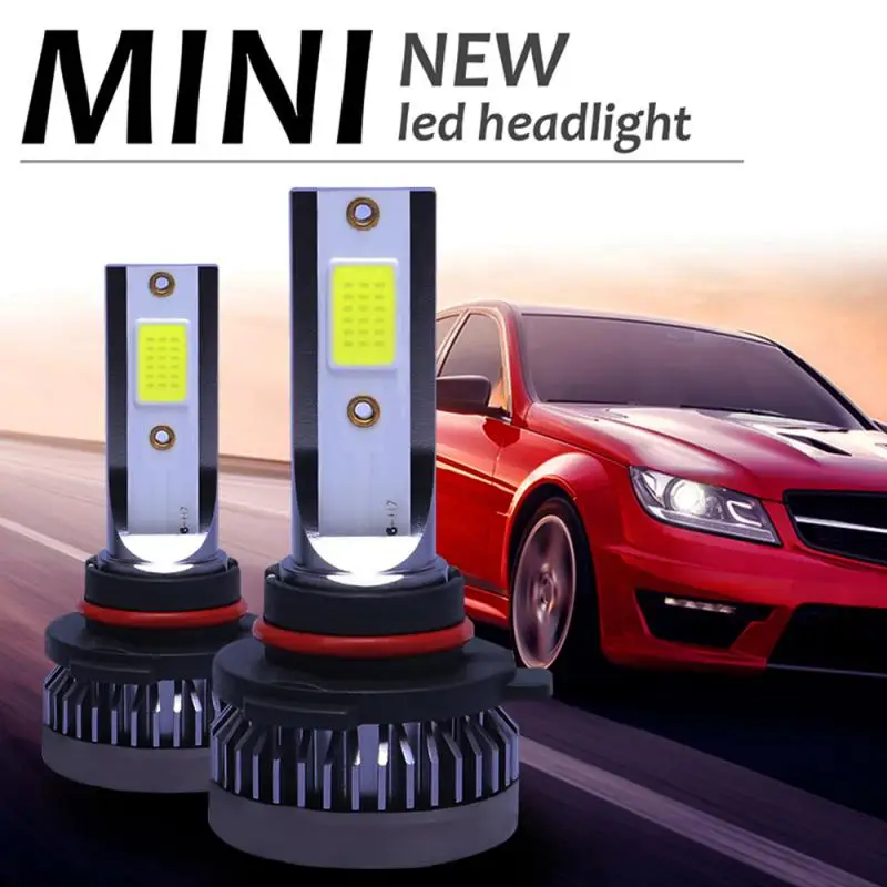 

2x9005 HB3 светодиодный налобный фонарь, комплект для преобразования лампы COB 90 Вт 6000 лм, высокая мощность K, белый свет, лампы для автомобильных ф...