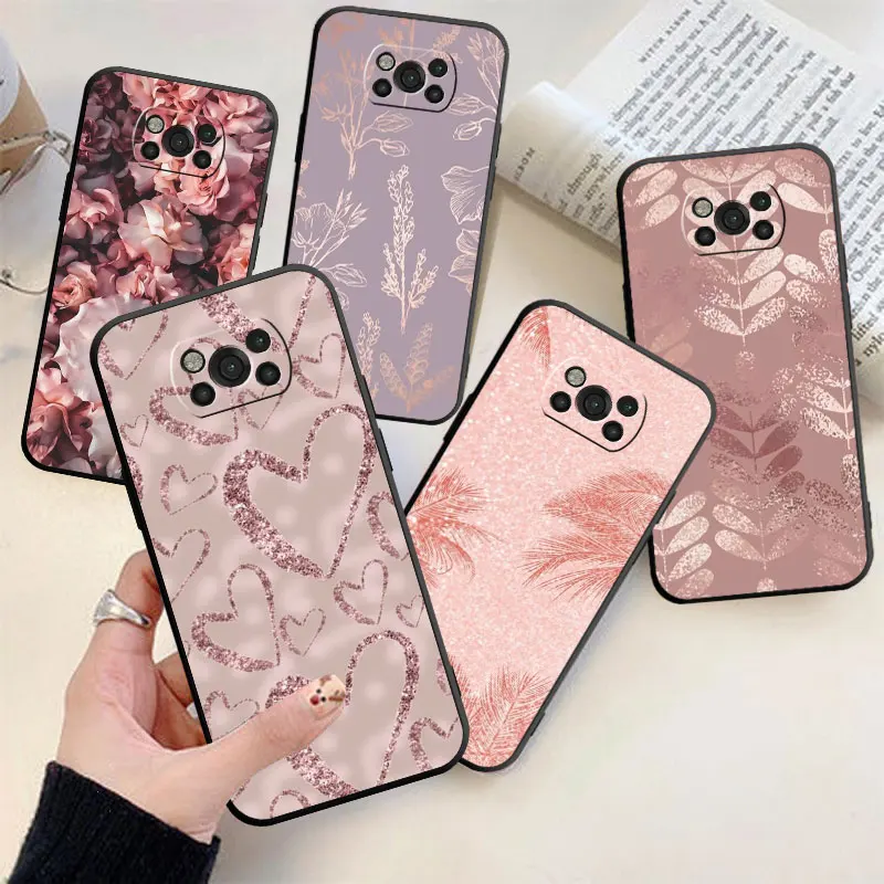 

Beautiful Rose Phone Case For Xiaomi Poco M5 X3 X4 X5 NFC M3 C40 Pro For MI 12 11 10T 12T Lite Note 10 TPU Cover Coque