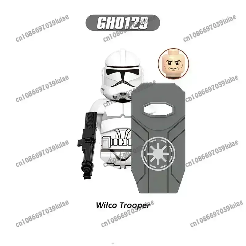 Фото HEROCROSS STAR WARS: Мини-фигурка робота-солдата-штурмовика Империи 501-го отряда, конструктор, игрушка, подарок №3