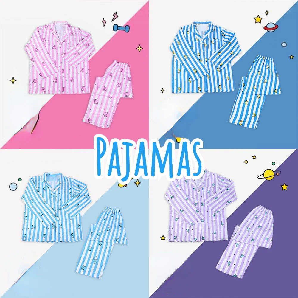 Пижамный комплект ZITY Женский домашняя одежда в полоску милая Корейская для сна