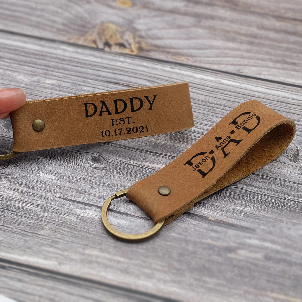 Рисунок 2 - Кожаный брелок для ключей с гравировкой для мужчин