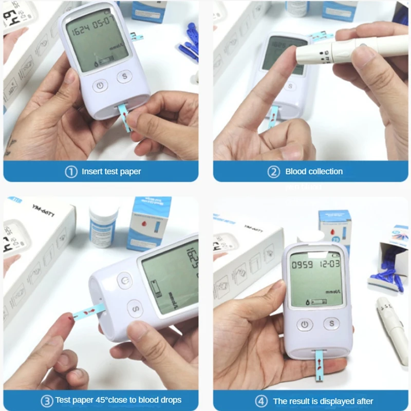 Измеритель гемоглобина Тестер Набор для тестирования Глюкометр измерения