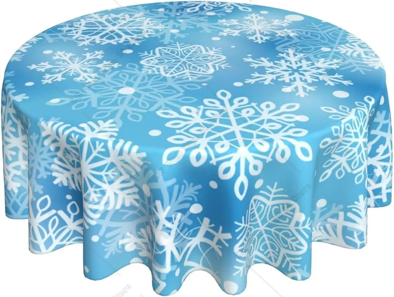 

Водонепроницаемая круглая скатерть в виде снежинки, 60 дюймов