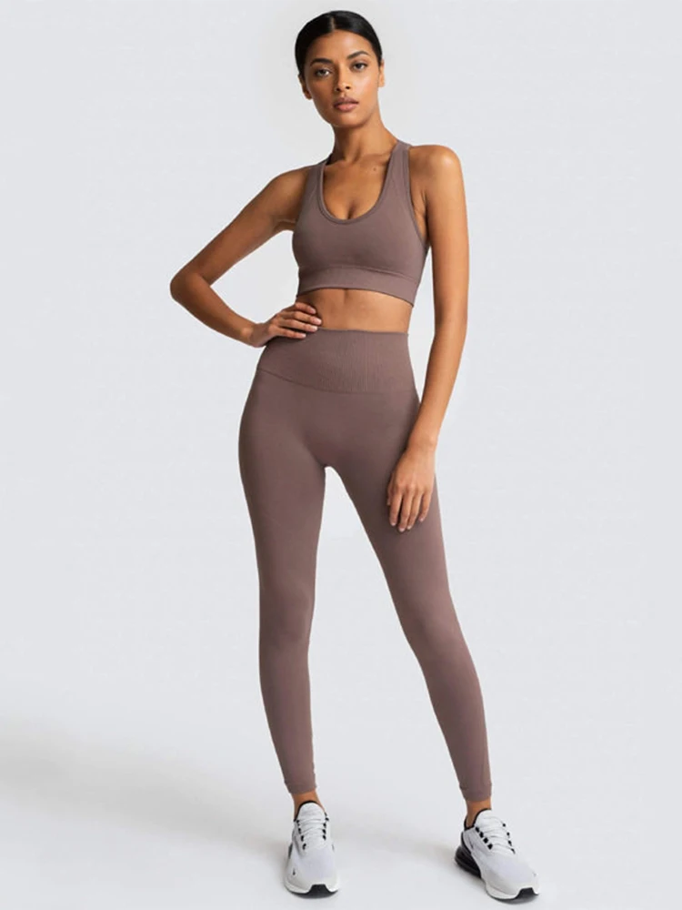 Леггинсы с высокой талией, спортивные женские Леггинсы пуш-ап, однотонные брюки для бега, женская одежда