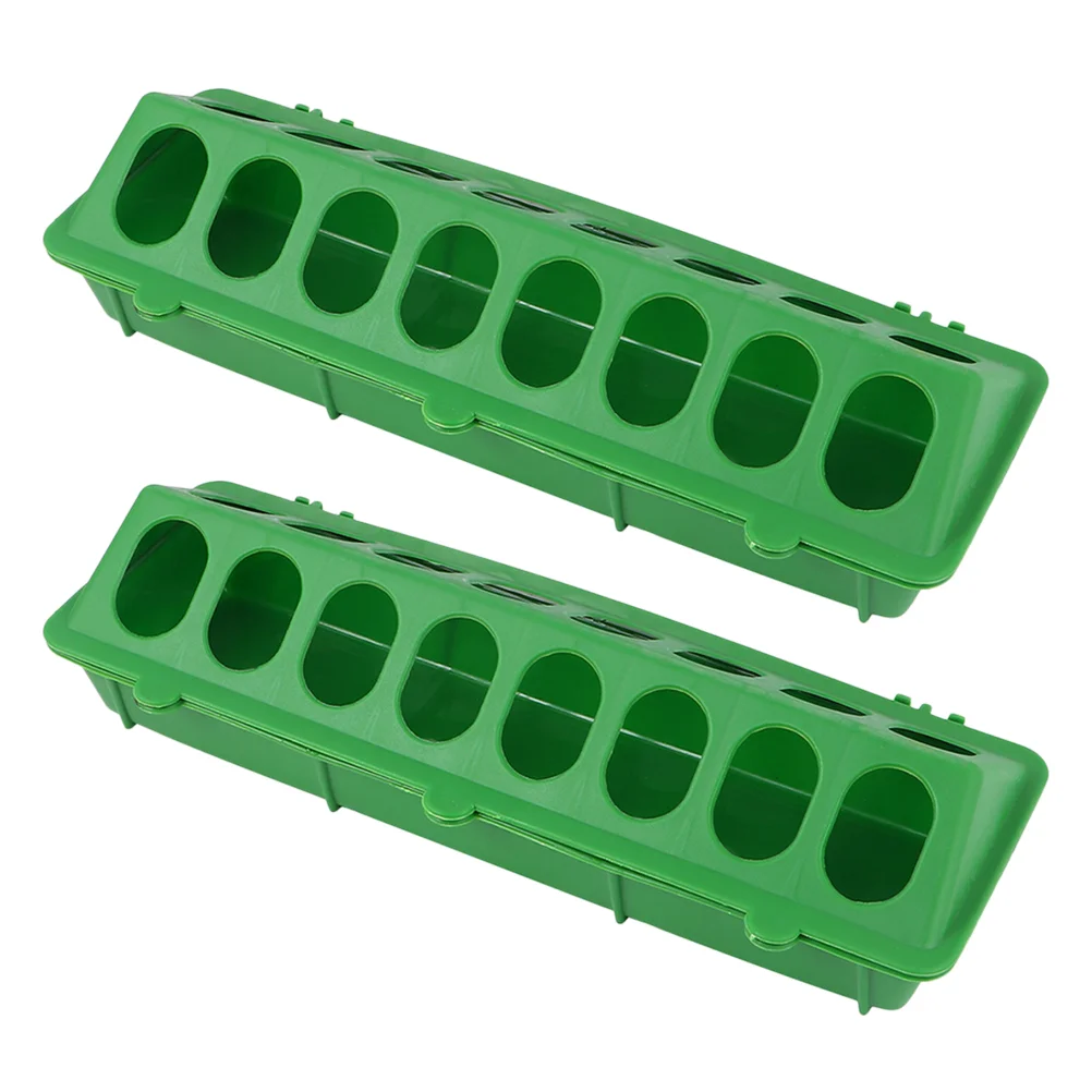 

2pcs Bird Feeders Pigeon Feeding Trough Boxes Birds Food Feeding Dispensers