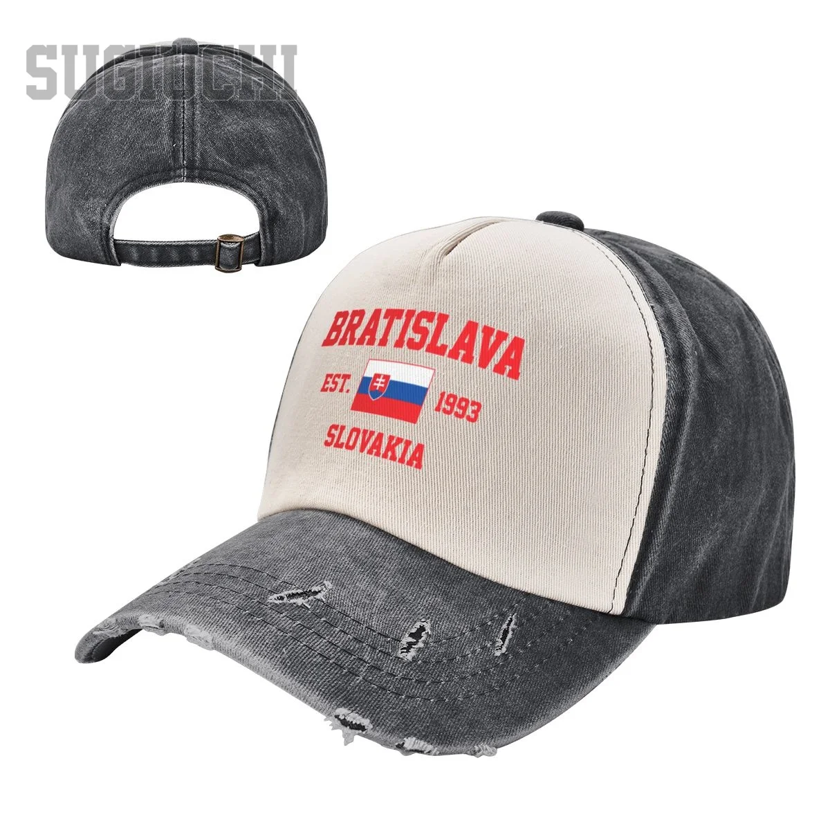 

Unisex Baseball Cap Slovakia EST.1993 Bratislava Capital Men Women Vintage Hats Washed Cotton Trucker Gift