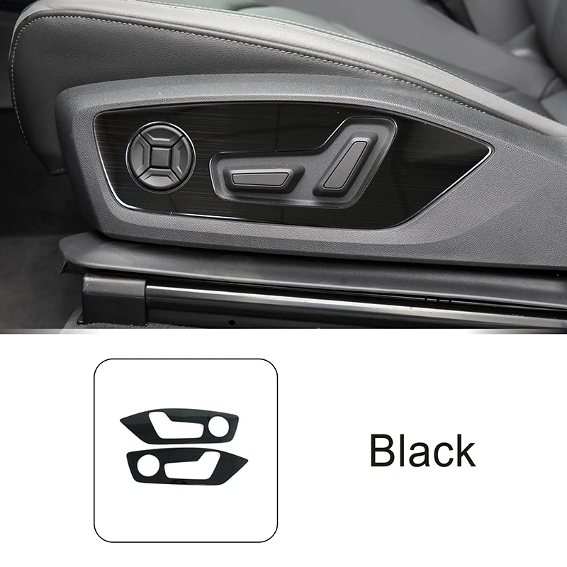 

Кнопки регулировки автомобильного сиденья, панель, рамка, накладка для Audi Q3 2019-2021, наклейки из нержавеющей стали, аксессуары для интерьера, наклейки