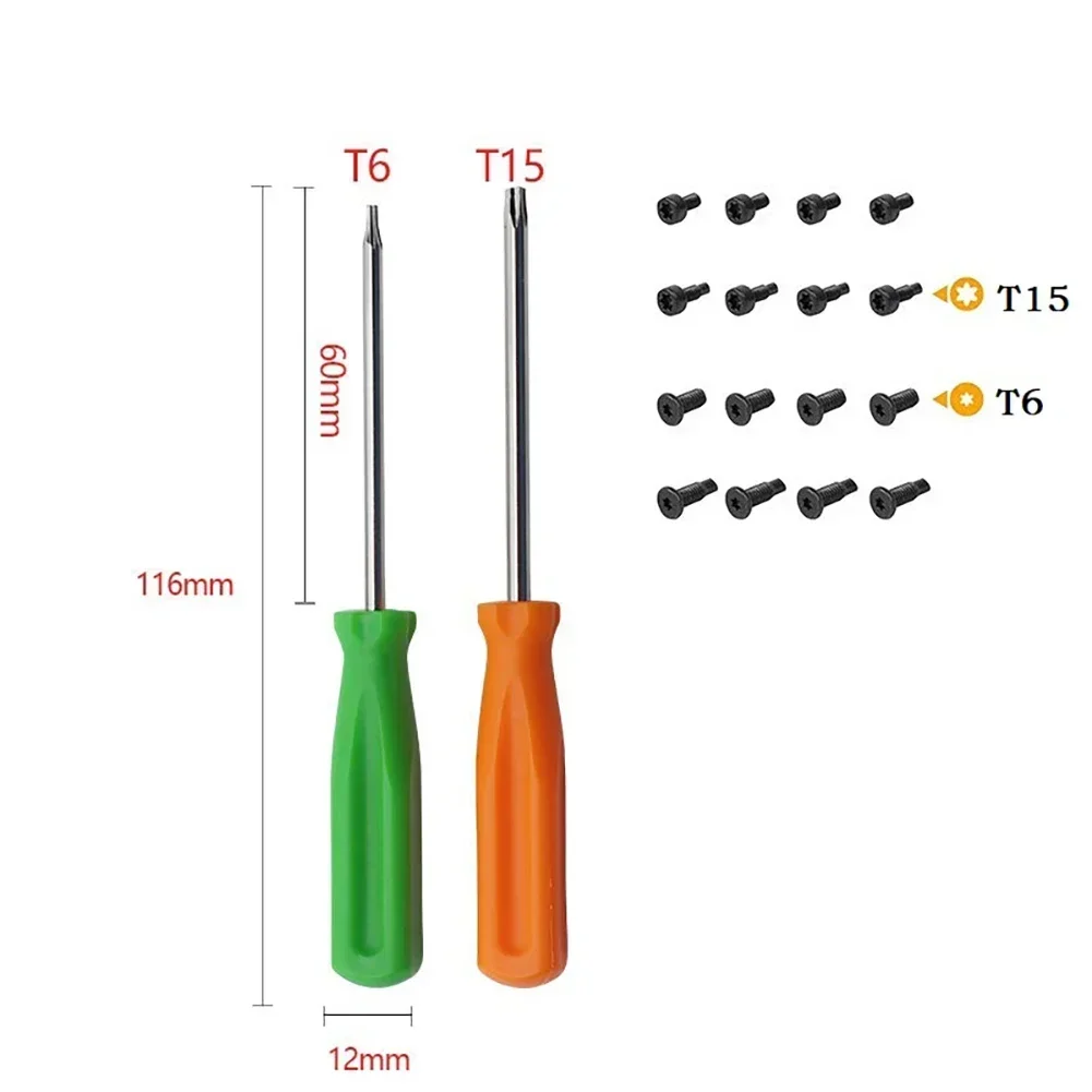 16 шт. магнитная отвертка Torx 116 мм T6/T15 защитные винты для установки дверного звонка