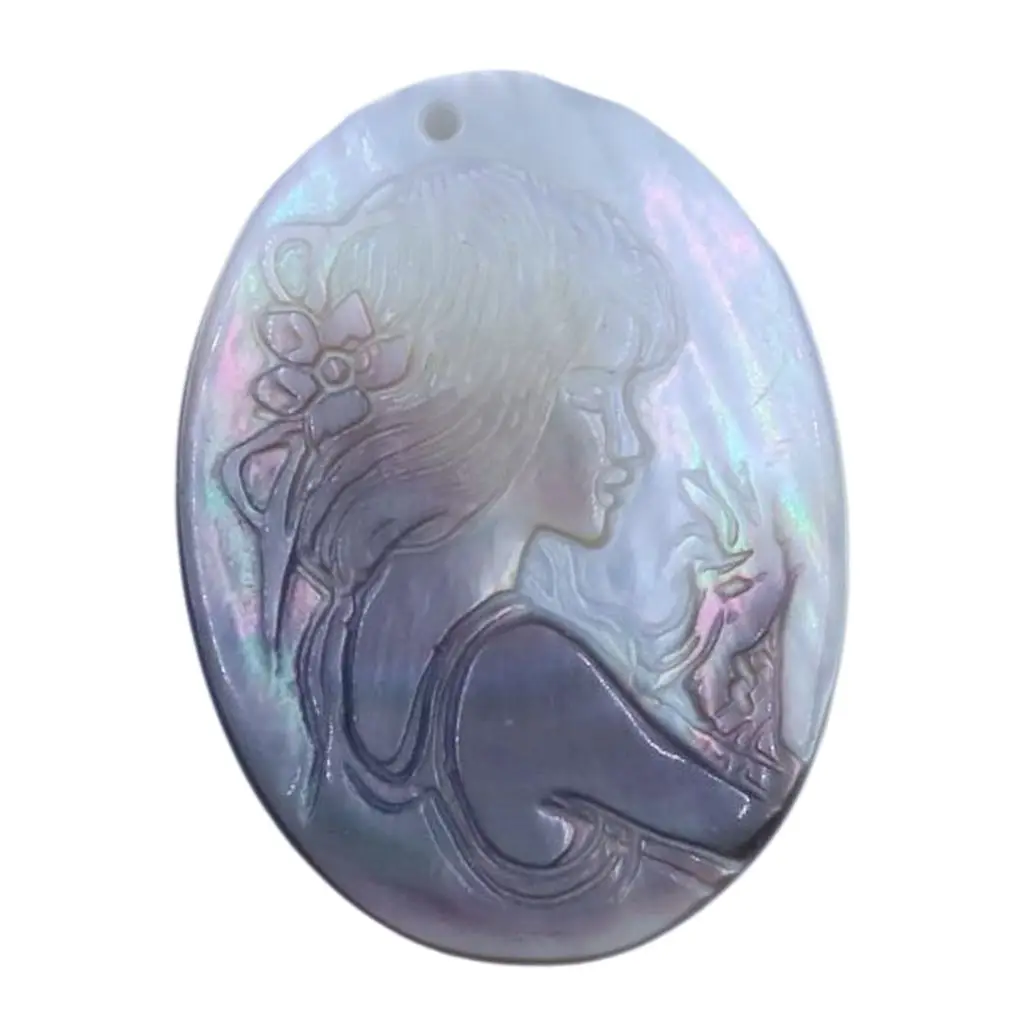 Винтажные натуральные черные ракушки камея леди перламутр 30 мм х 40 ювелирные