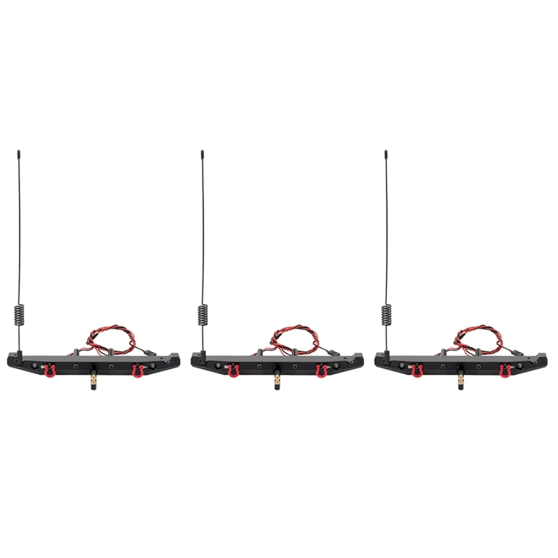 

3X металлический задний бампер светодиодный светодиодсветильник тенной, хвостовой крючок для 1:10 RC Crawler Car TRAXXAS TRX4 Axial SCX10 90046