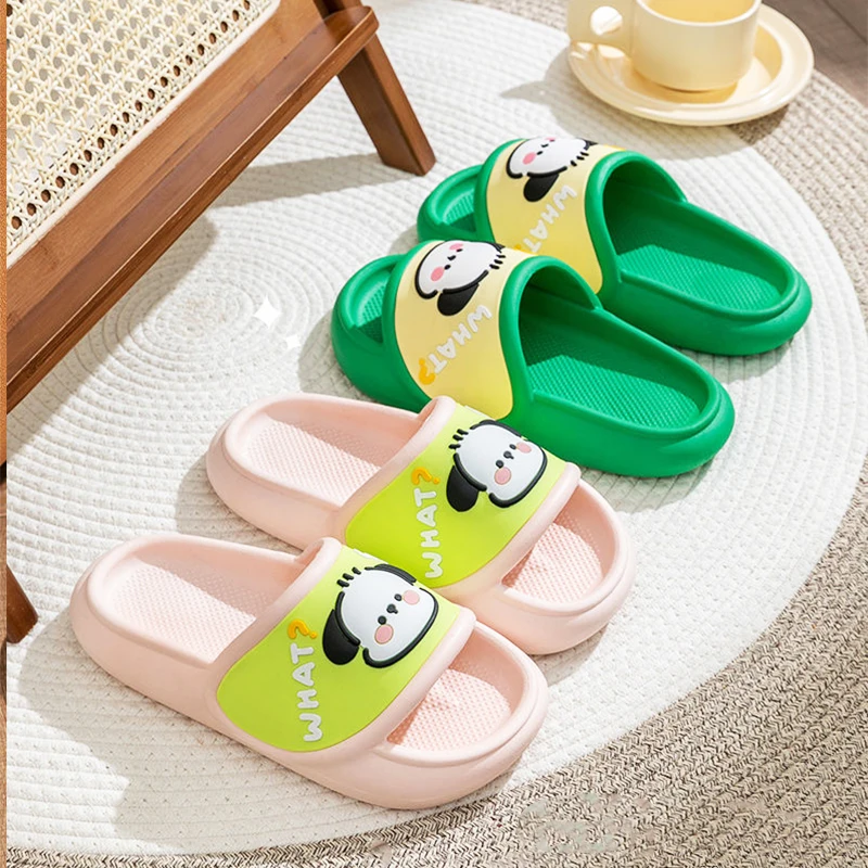 

Anime Sanrio Slippers Pochacco Cartoon Kawaii Cute Summer Outdoors Anti-Slip Comfortable Beach Sandals Baby Toys For Girls Gifts