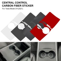 car sticker for tesla model 3y center console sticker carbon fiber pvc central control panel cover for tesla model 3y