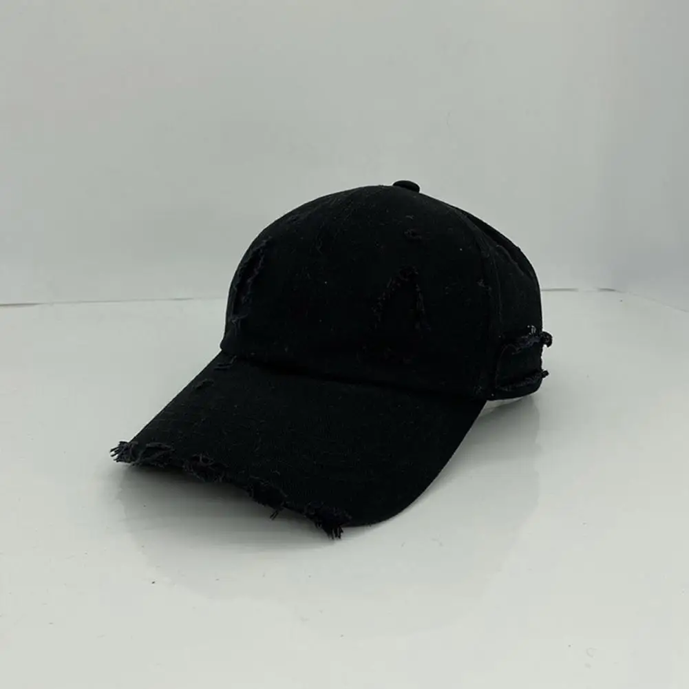 

Stylish Baseball Cap Casual Folding Sport Cap Solid Color Lady Baseball Hat