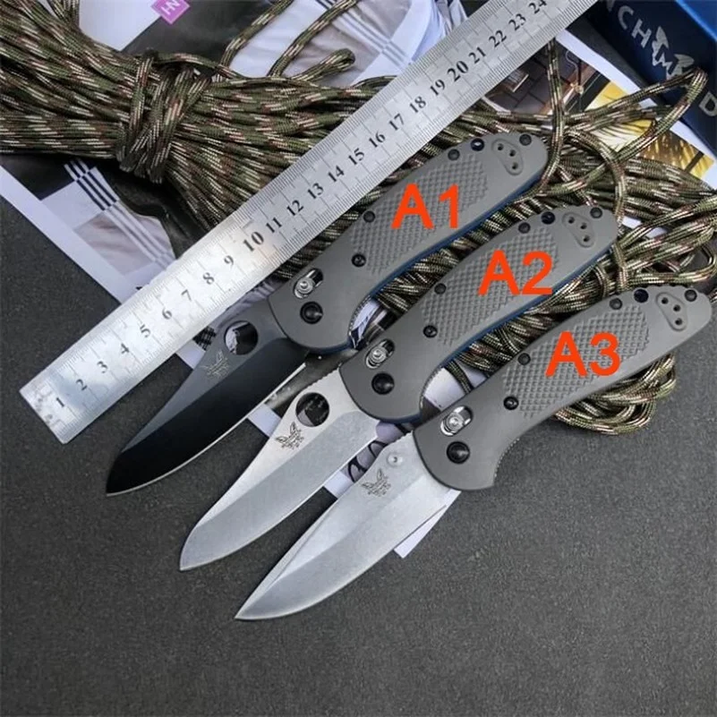 

Тактический складной нож Benchmade 550, D2 лезвие, нейлоновая ручка из стекловолокна, Карманный военный нож для кемпинга и безопасности, инструмен...