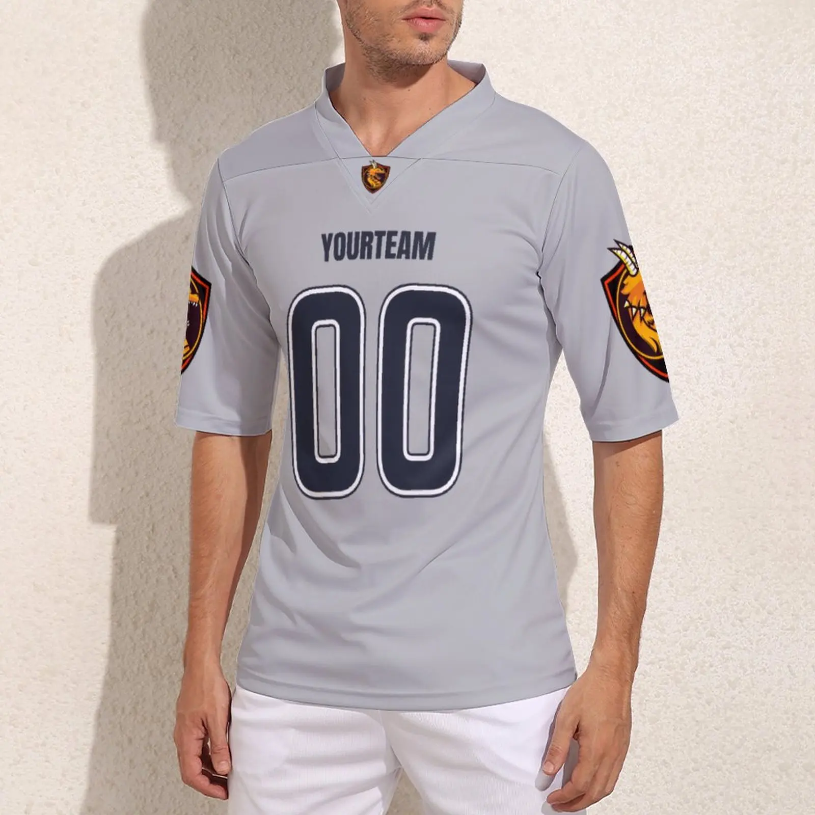 

Team Customize Custom Made Your No Football Jerseys Stylish Teens Rugby Jersey College Custom Football Shirts