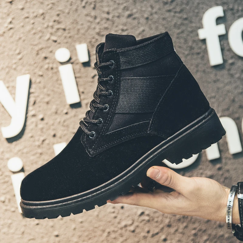 

Martin Boots Men's 2022 New Men's Shoes Trendy and Comfortable All-match Tooling Boots Winter Plus Velvet Warm Snow Men's Boots