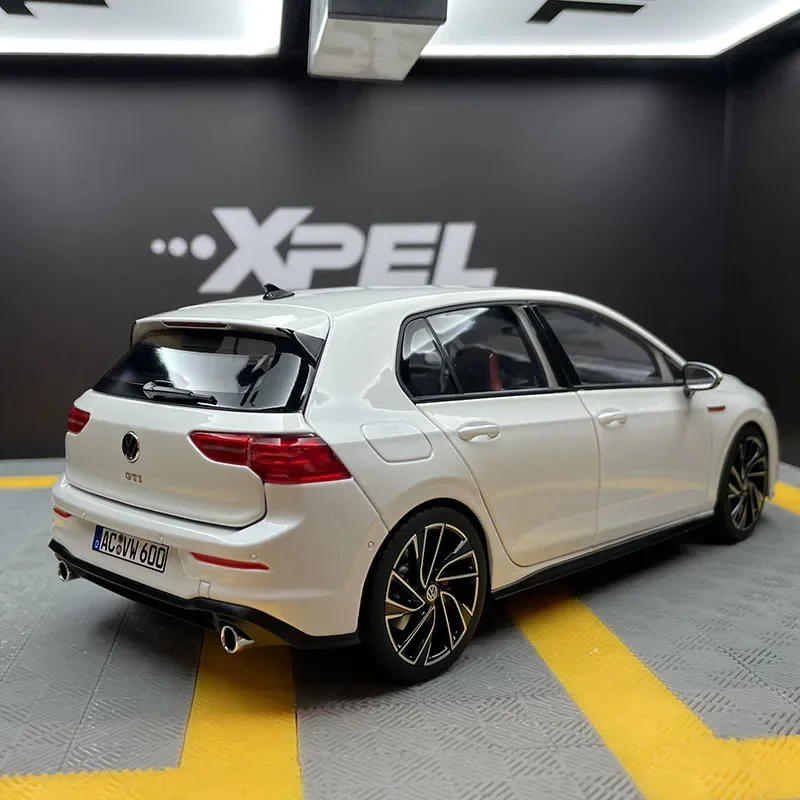 Литье под давлением масштаб 1/18 гольф 2021 Синяя Игрушка-модель из сплава модель