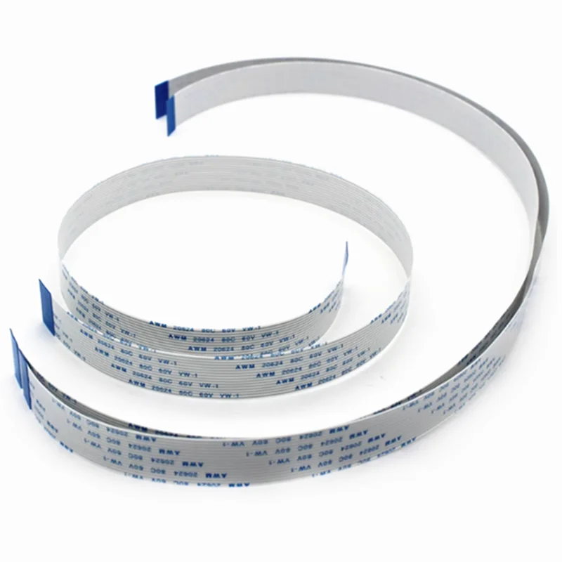 

Гибкий плоский кабель FPC FFC с шагом 0,5/1,0 мм, 500 мм, 50 см, AWM 20624 80C 60 В VW-1, ленточный провод 4/6/8/10/12/14/16/20/26/30/40/50/60 контактов