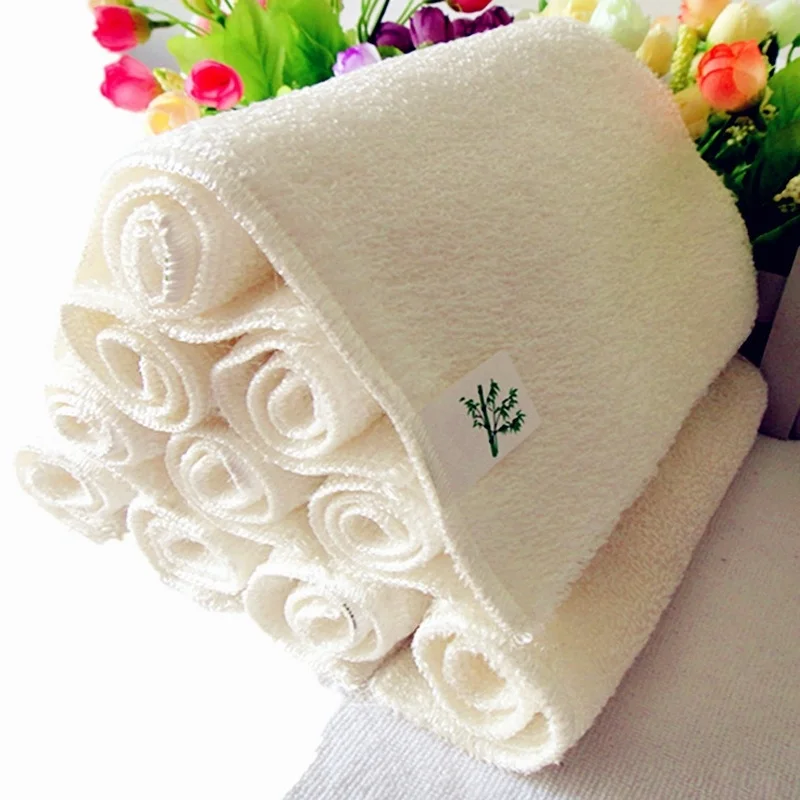 3 шт. 18см * 23см Высокоэффективное антижирное белое бамбуковое волокно Моющее полотенце Магия кухонного чистящего полотна для мытья посуды