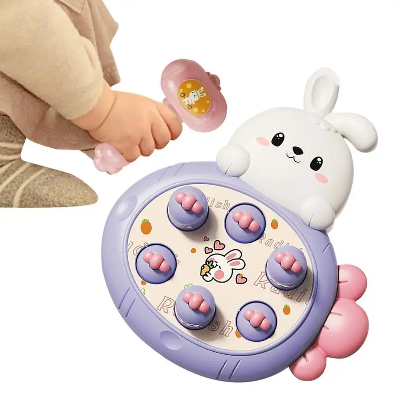 

Fun Hit Ground Mouse Toy Game Machine Cute Rabbit Cartoon CreativeWhack-A-Mole Game Gift For Children Educational Kids Toys