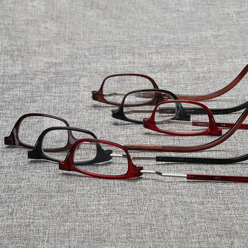 

22 Presbyopic Glasses Presbyopia Protection Goggles Stone Man Mirror Transparent Acetate Rotatable Eye Wholesale Strong Magnetic