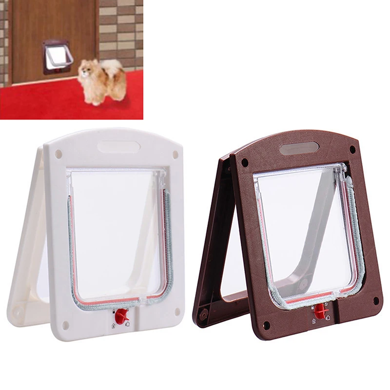 1 шт. Домашний питомец собака Cat Door Free Access 4-ходовые магнитные Запираемые откидные