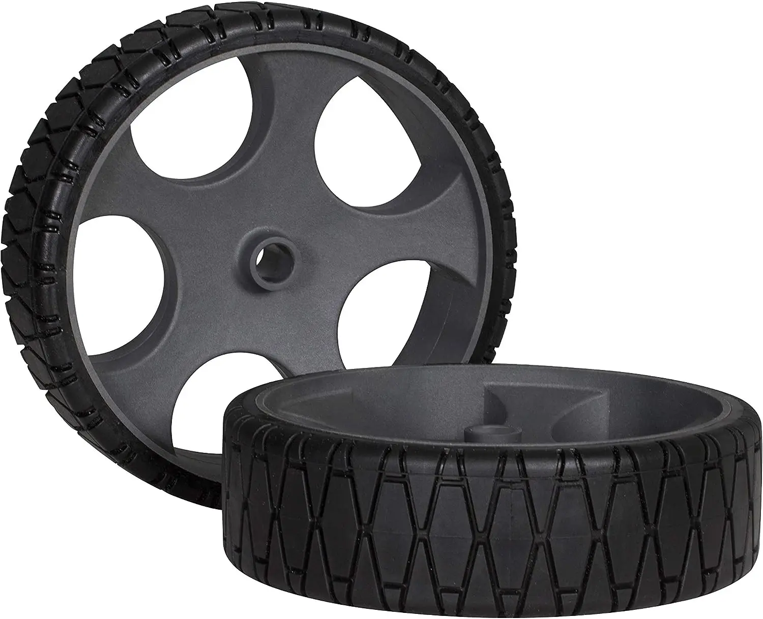 

No-Flat Wheels, Pair - for Heavy Duty Kayak Cart, Black