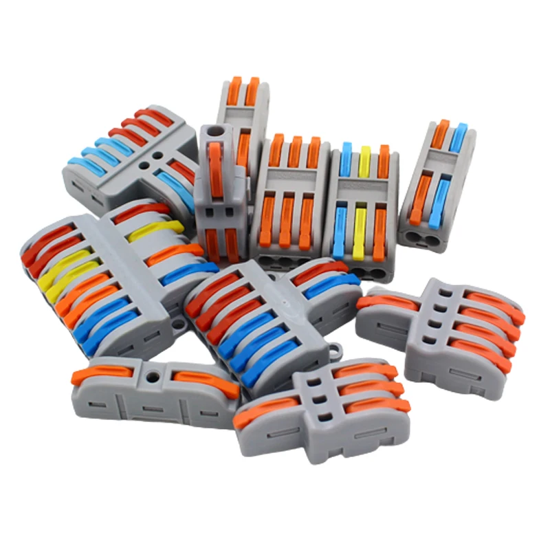 1 in multiple out Quick Wiring Connector Universal Splitter wiring cable Push-in Can Combined Butt Home Terminal Block SPL 222