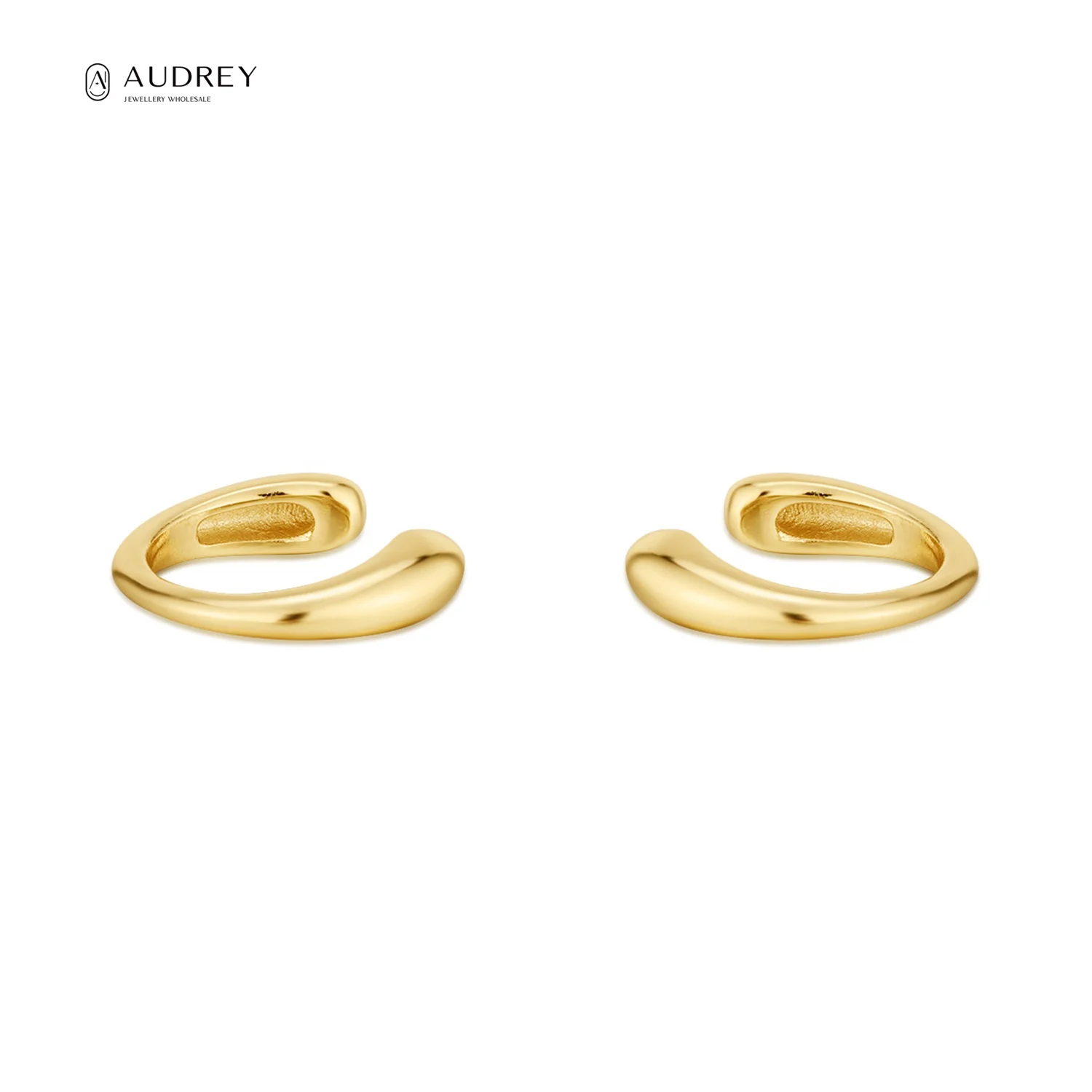 

Audrey Fine Jewellery Hoop Earrings Set Circle 14K Gold Plated Vermeil Dainty 925 Sterling Silver Punk Earring For Women