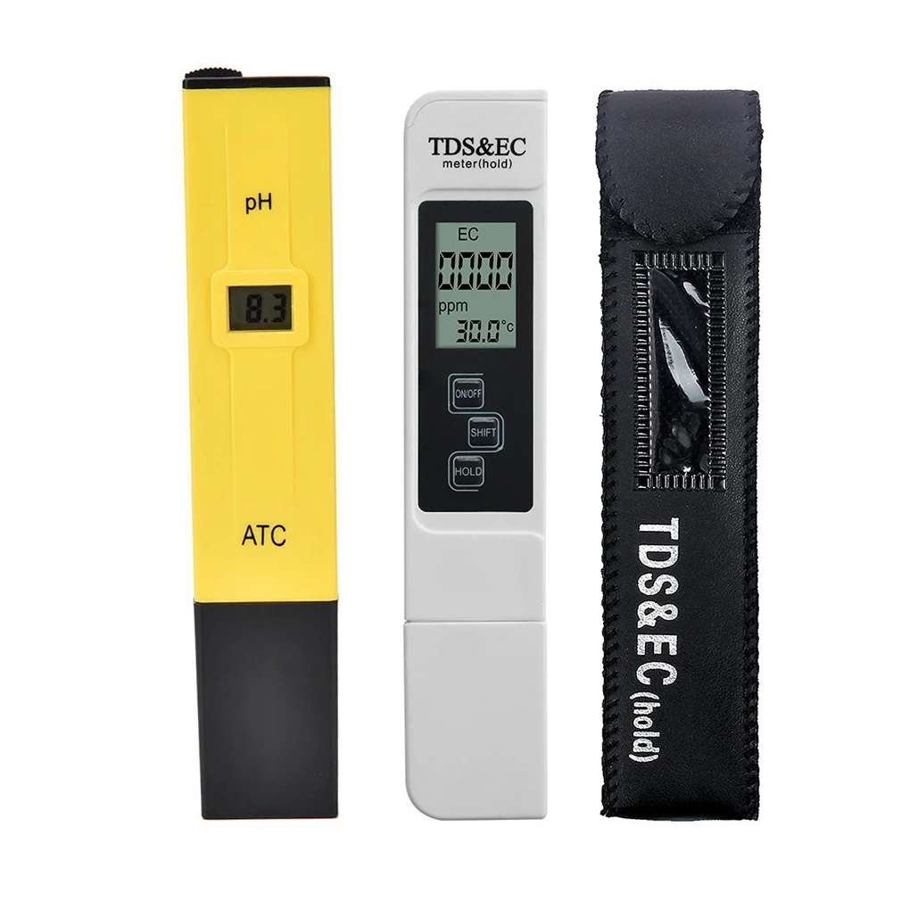 

PH Meter and TDS EC Meter Pens High Precision for Water Quality Tester Measurement Range Suitable Aquarium Swimming Pool