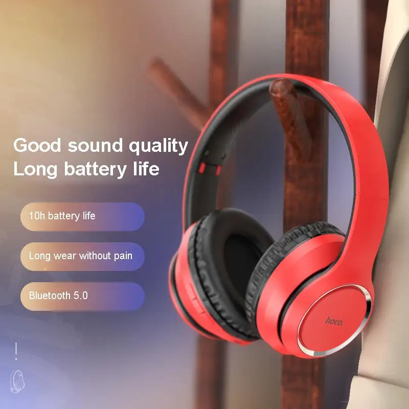 

Hoco W28 Zhuo Le Bluetooth Headphones Wireless Long Standby High Sound Quality Gaming Music Headphones