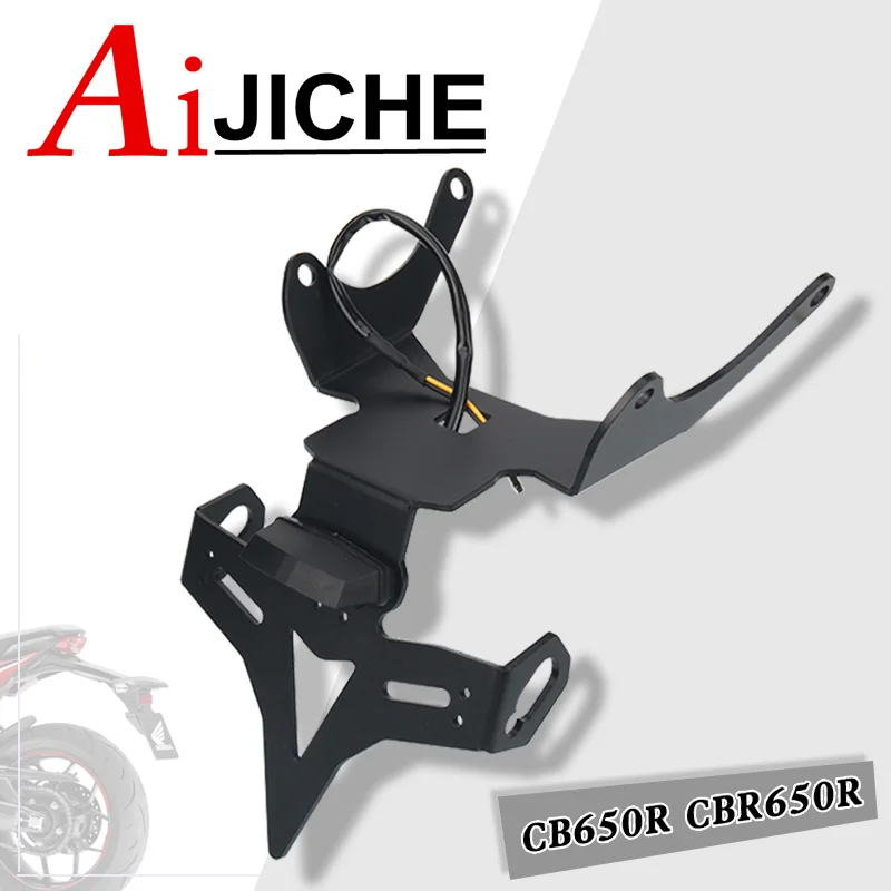 

For HONDA CB650R CBR650R CB 650 R 2021 2022 Motorcycle CNC Accessories Short License Rear Plate Tail Bracket License Plate Frame