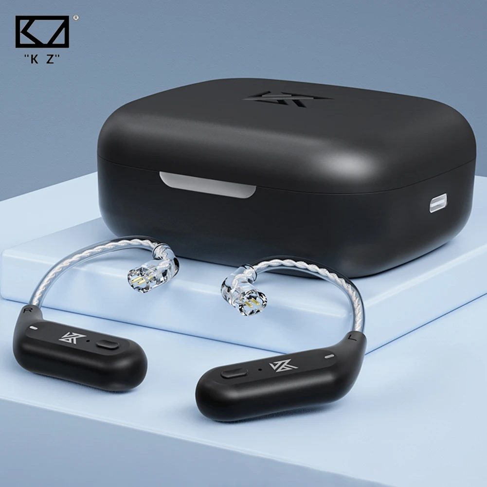 

KZ AZ09 Wireless Upgrade Cable Bluetooth 5.2 HIFI Wireless Ear Hook C PIN Connector with Charging Case for KZ ZST/ZSN PRO/AS16