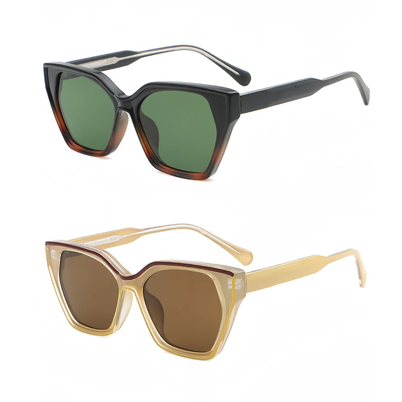 Солнечные очки HBK в стиле ретро для мужчин и женщин авиаторы большой оправе панк с