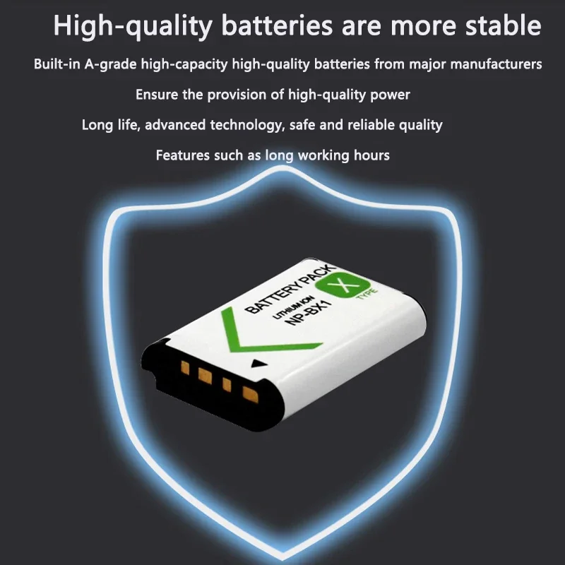 1600 мАч NP-BX1 аккумулятор для цифровой камеры 3 6 В Sony DSC-RX100 DSC-WX500 IV HX300 WX300 HDR-AS15 X3000R MV1