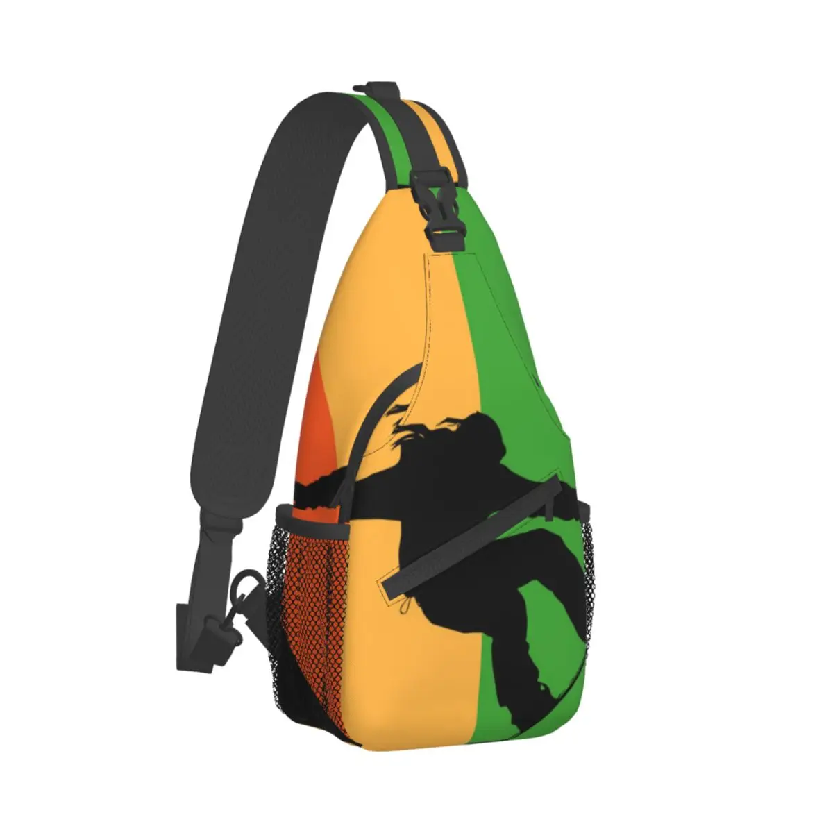 

Snowboarding Striped Shoulder Bags snowboard sport Cool Chest Bag Men Travel Motorcycle Sling Bag Business Custom Small Bags