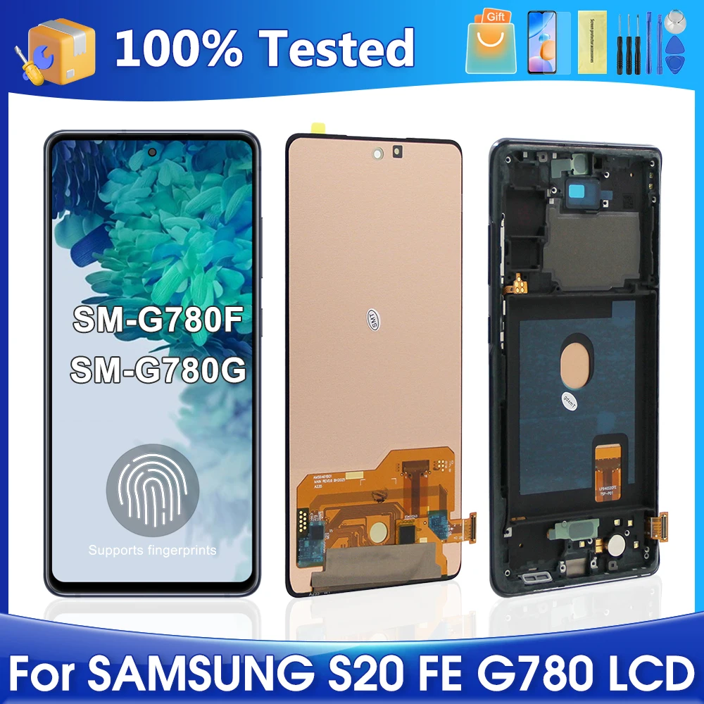 S20Fe высококачественный AMOLED tft для Samsung Galaxy S20 FE SM-G780F ЖК-дисплей сенсорный экран дигитайзер сборка запасные части