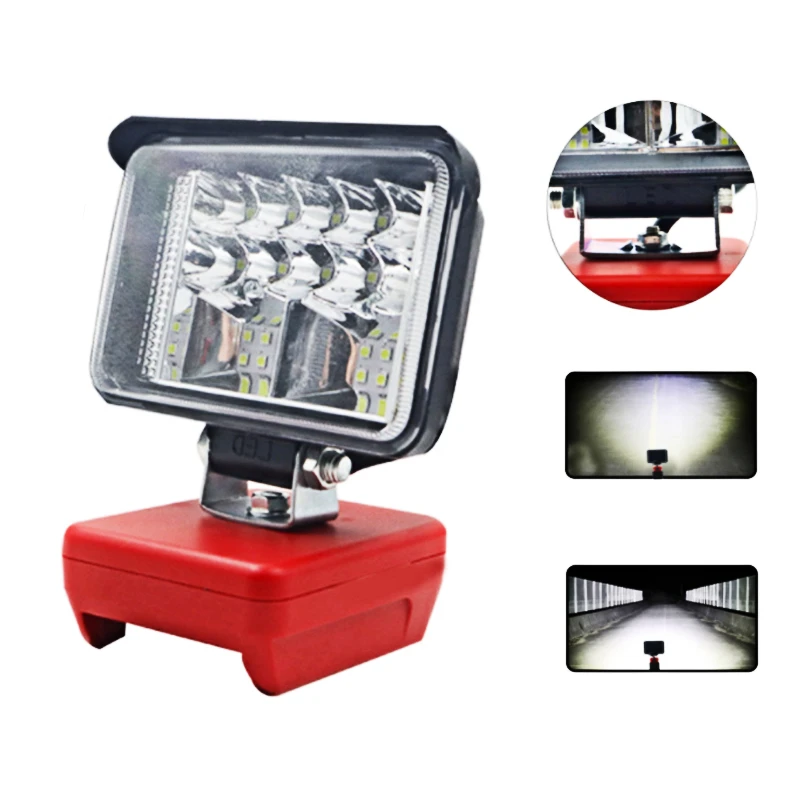 

Car LED Work Lights Flashlights Electric Torch Spotlight for Milwaukee M&18 14.4V 18V Li-ion Battery High and Low Control