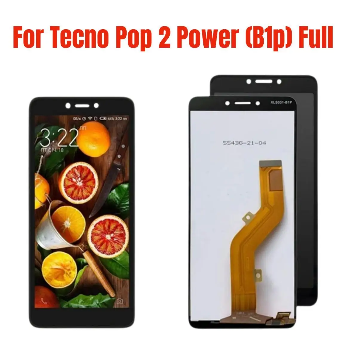 

Для Tecno Pop 2 Power (B1p) Полный ЖК дисплей в сборе полный сенсорный экран дигитайзер Замена для Tecno Pop 2