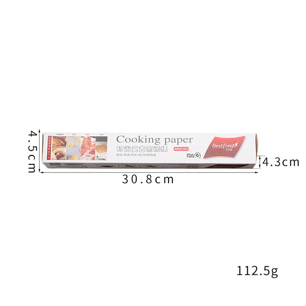 

Бумага для выпечки YOTOP, винтажная газета, коричневая, белая