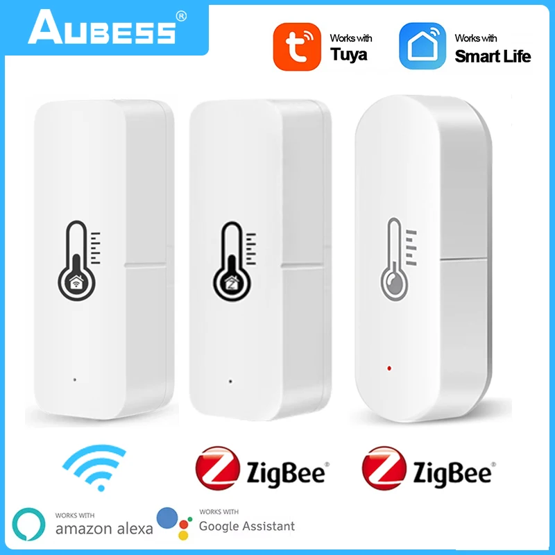

Tuya Smart WiFi Zigbee Temperature And Humidity Sensor Indoor Hygrometer Controller Monitoring For Alexa Google Home Smart Life