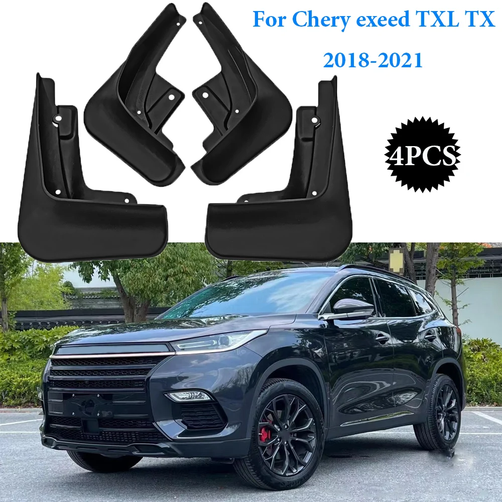 

New For Chery Exeed TXL TX 2018 2019 2020 2021 Mudguards Mud Flap Flaps Splash Guards Fender Protector Cover Car Accessories