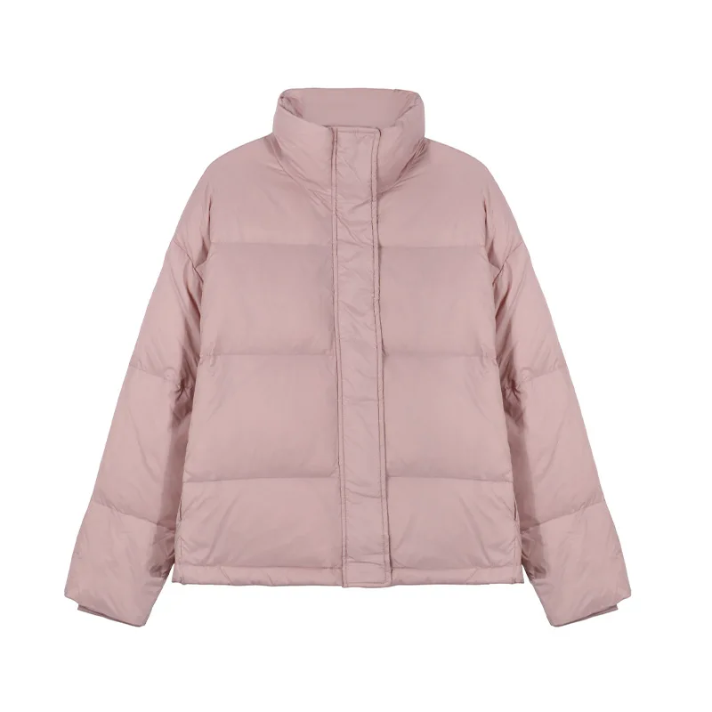 Autumn and Winter New Cotton Standing Collar Windproof Loose Jacket Thickening Warm Short Paragraph Loose Casual Down Jacket