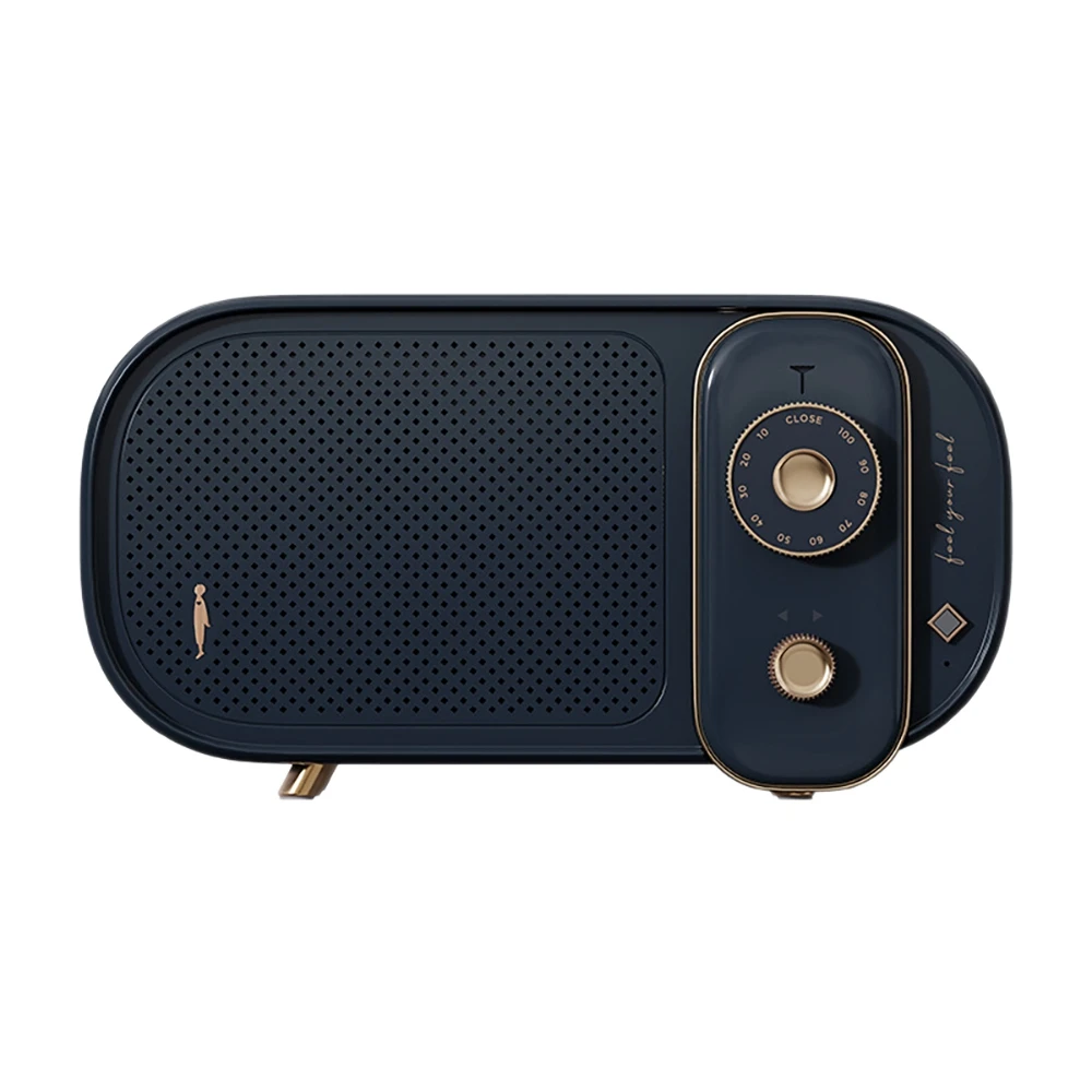 

Portable Bluetooth Speaker Retro Mini Portable Home Subwoofer Speaker Suitable for Birthday Gift Party Outdoor Blue