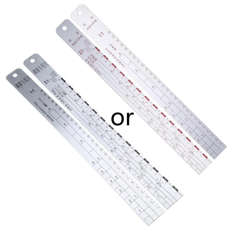 

Mixing Tool Standard Car Paint Ruler for Measuring Car Body Paint Automotive Paint Mixing Ruler Corrosion-Resistant Dropship