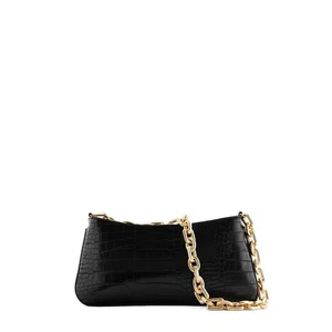 2022 Spring/summer Thick Chain Crocodile Print Underarm Bag PU Leather
Shoulder Bag Ladies Luxury Handbags Branded Evening Bags 19.77 USD