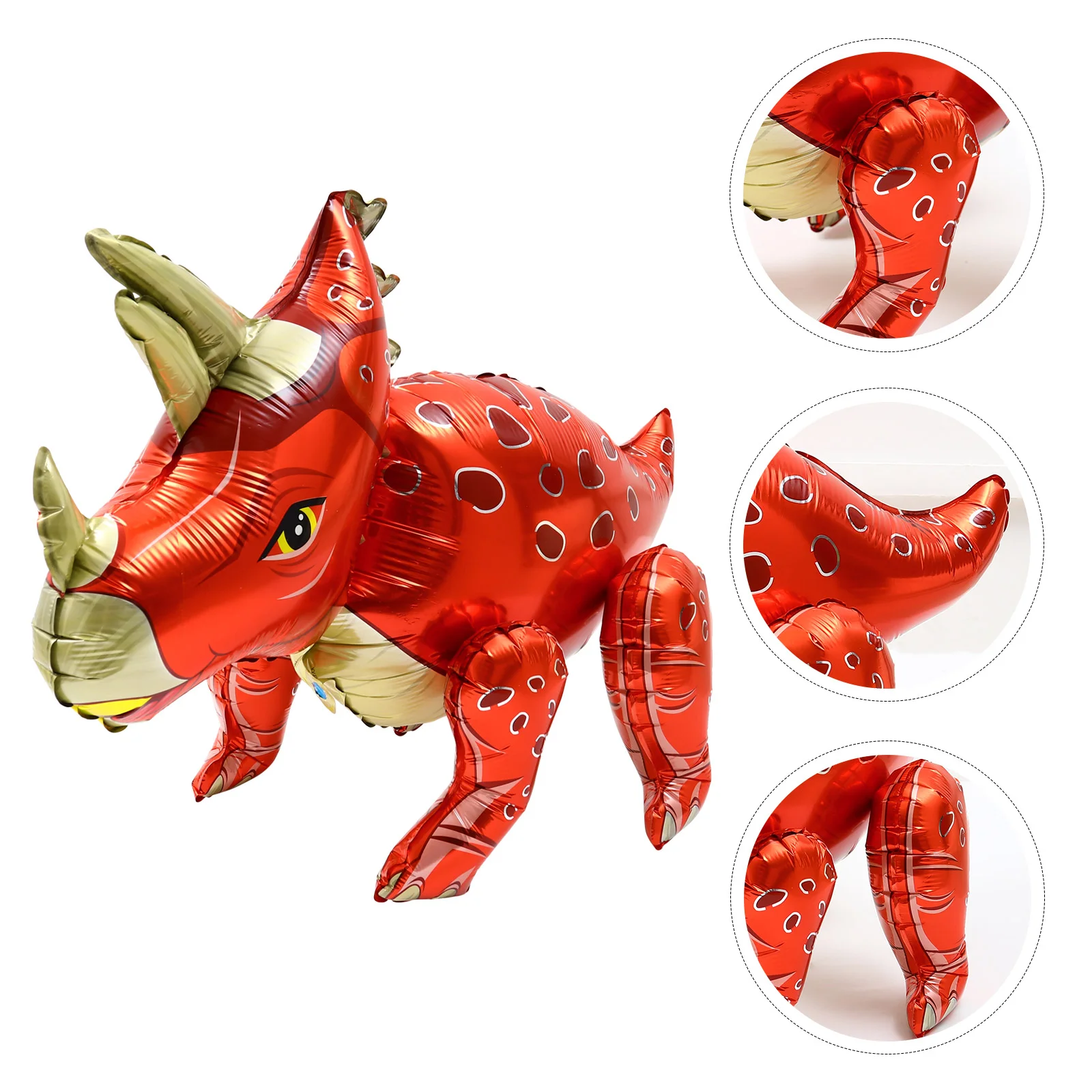 

Balloons Triceratops Decorations Birthday Balloon Pinatapartythemed Inflatable Standing 3D