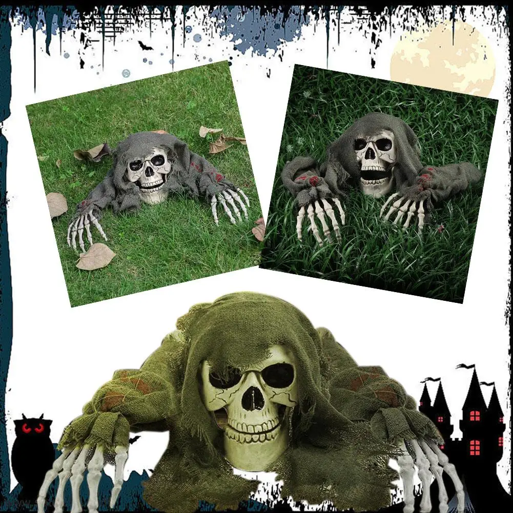 

Halloween Skeleton Decor Skull Hand Skeleton Body Halloween Halloween Props Garden Home Lawn Party Decor Decoration Yard Ou K9H3